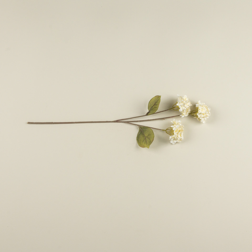 27.5" PALE YELLOW HYDRANGEA STEM