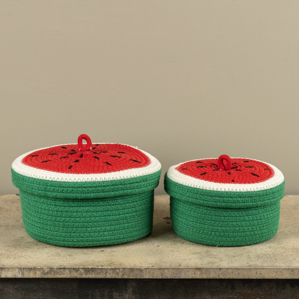 SET/ 2 WATERMELON BASKETS