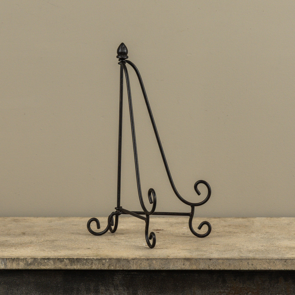 13.75" BLACK SCROLL EASEL