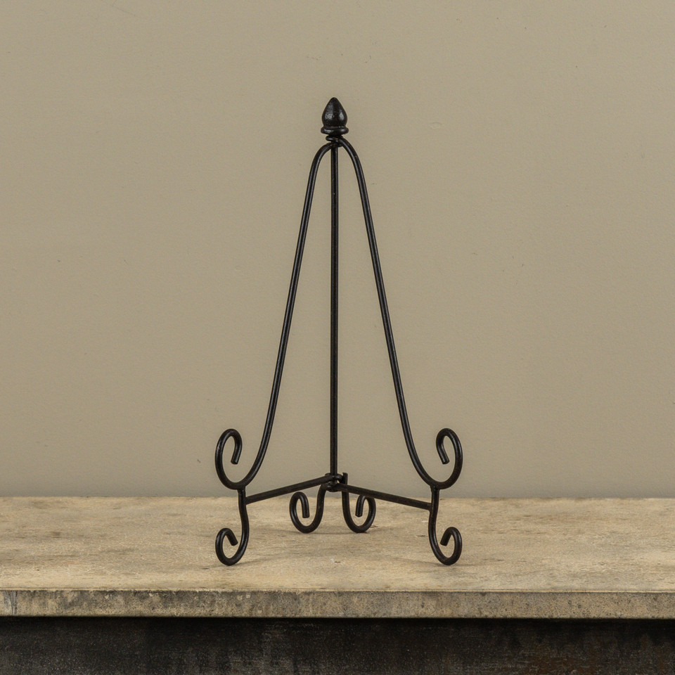 13.75" BLACK SCROLL EASEL