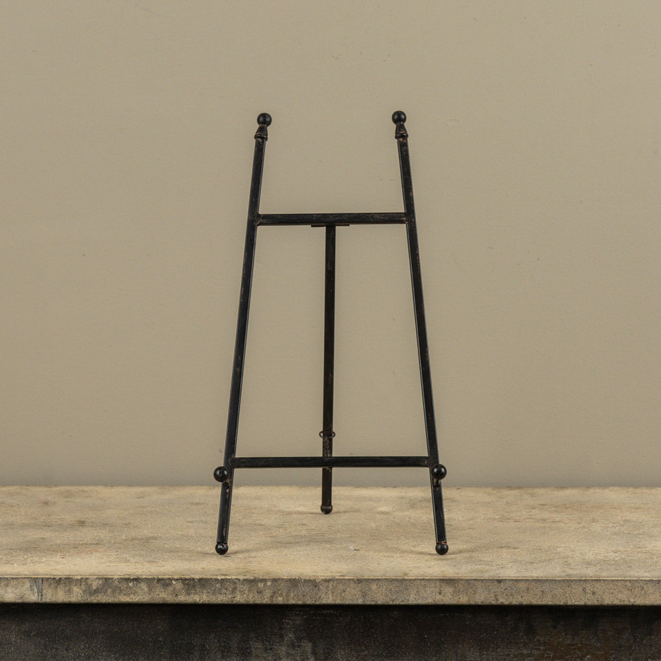 13" AGED BLACK EASEL