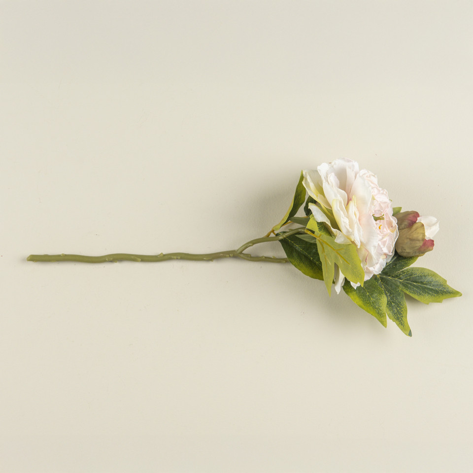 20.5" SOFT PINK PEONY SPRAY