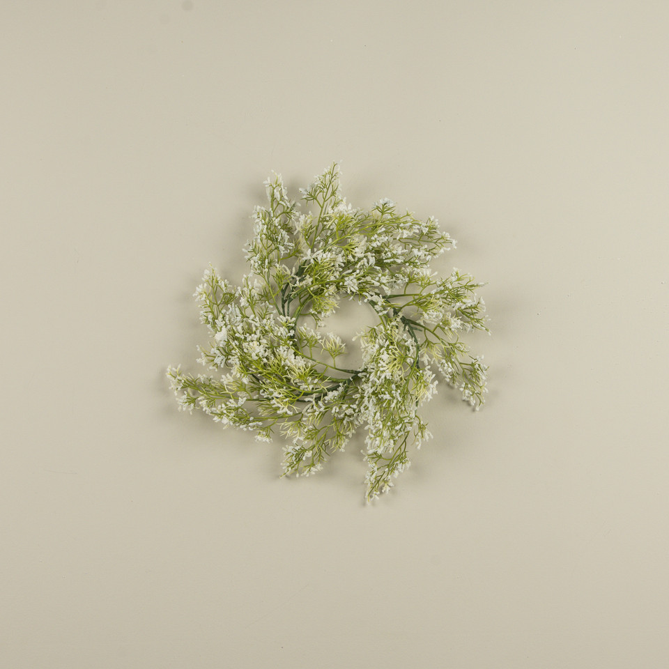 14" WHITE MOUNTAIN MINT CANDLE RING