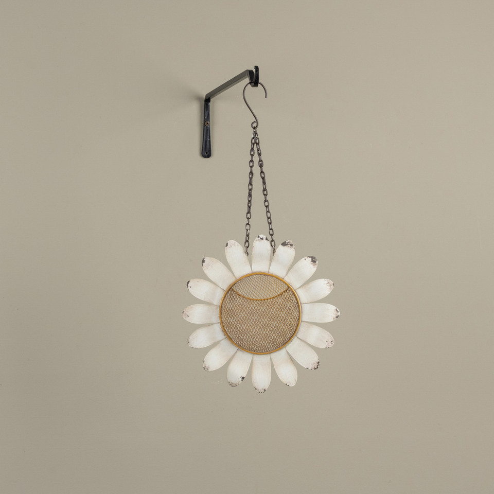 10.25" HANGING DAISY BIRD FEEDER