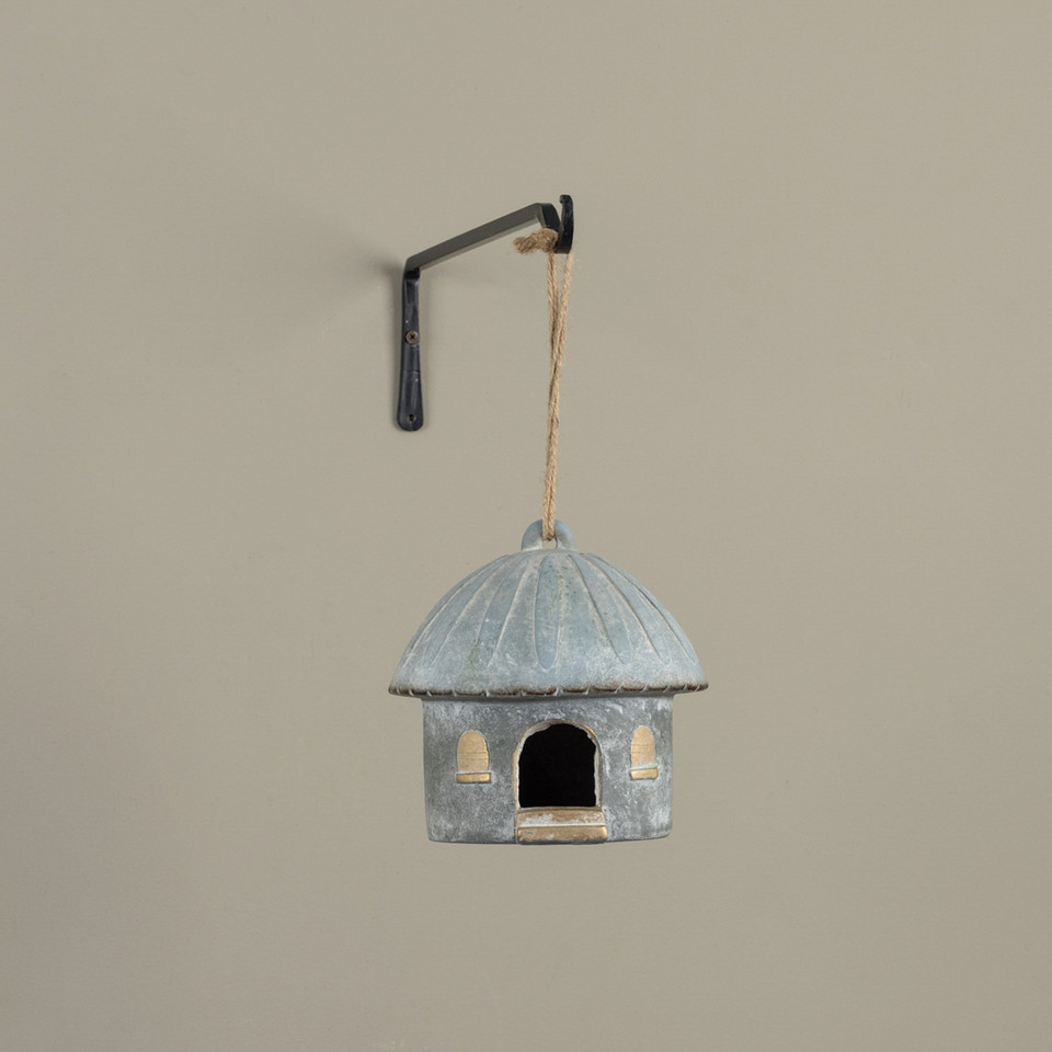 BLUE & GOLD BIRDHOUSE