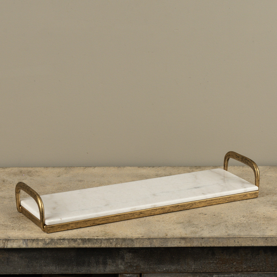 GOLD & MARBLE TRAY