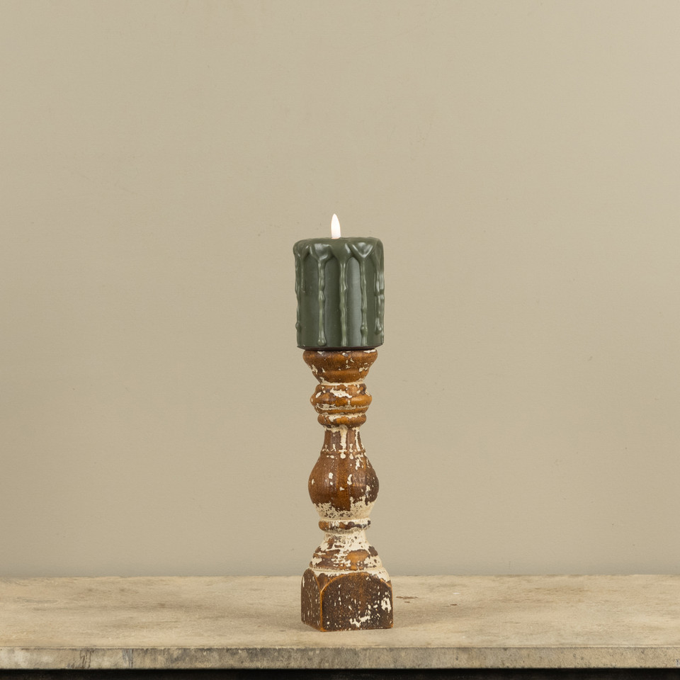10.5" STEPHANIE PILLAR CANDLE HOLDER