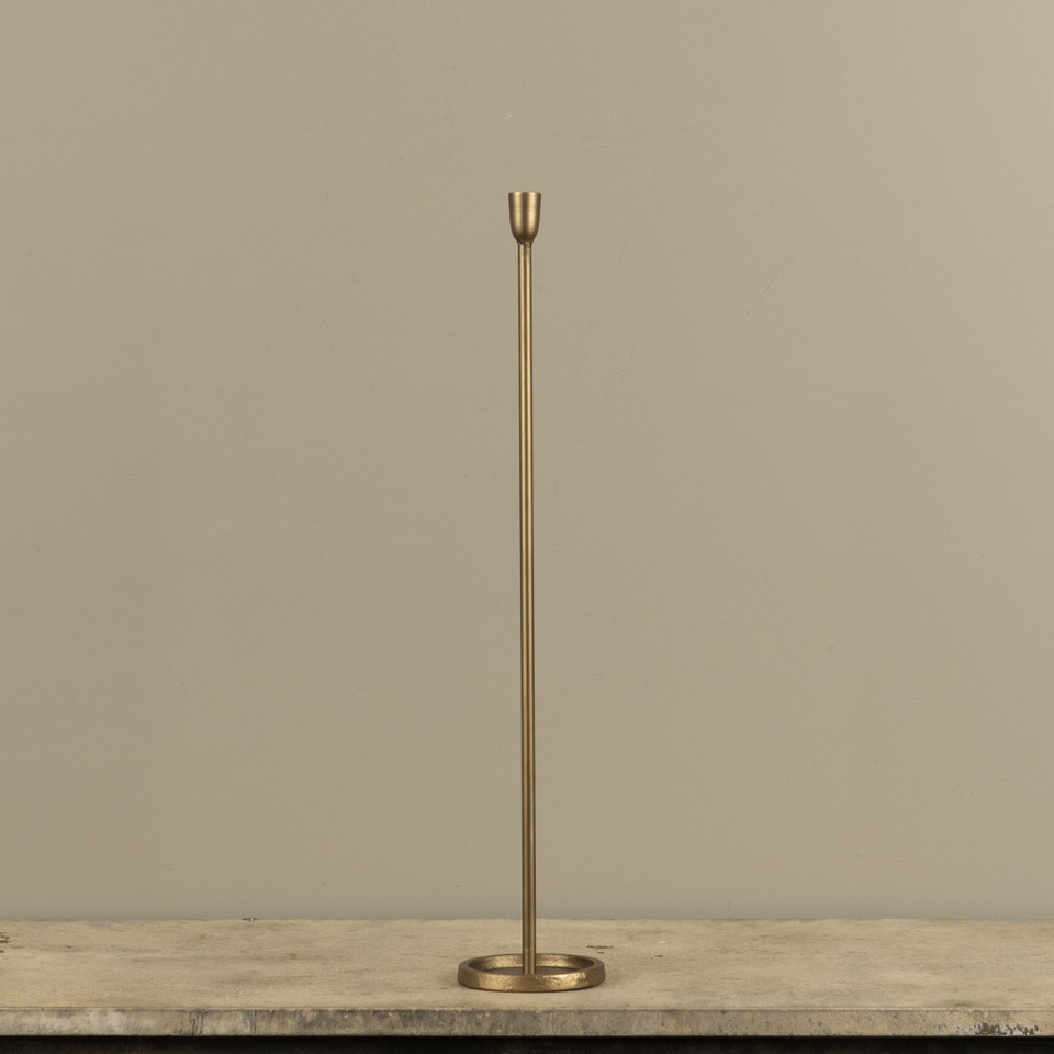 23.25" GOLD NEWTON TAPER CANDLESTICK