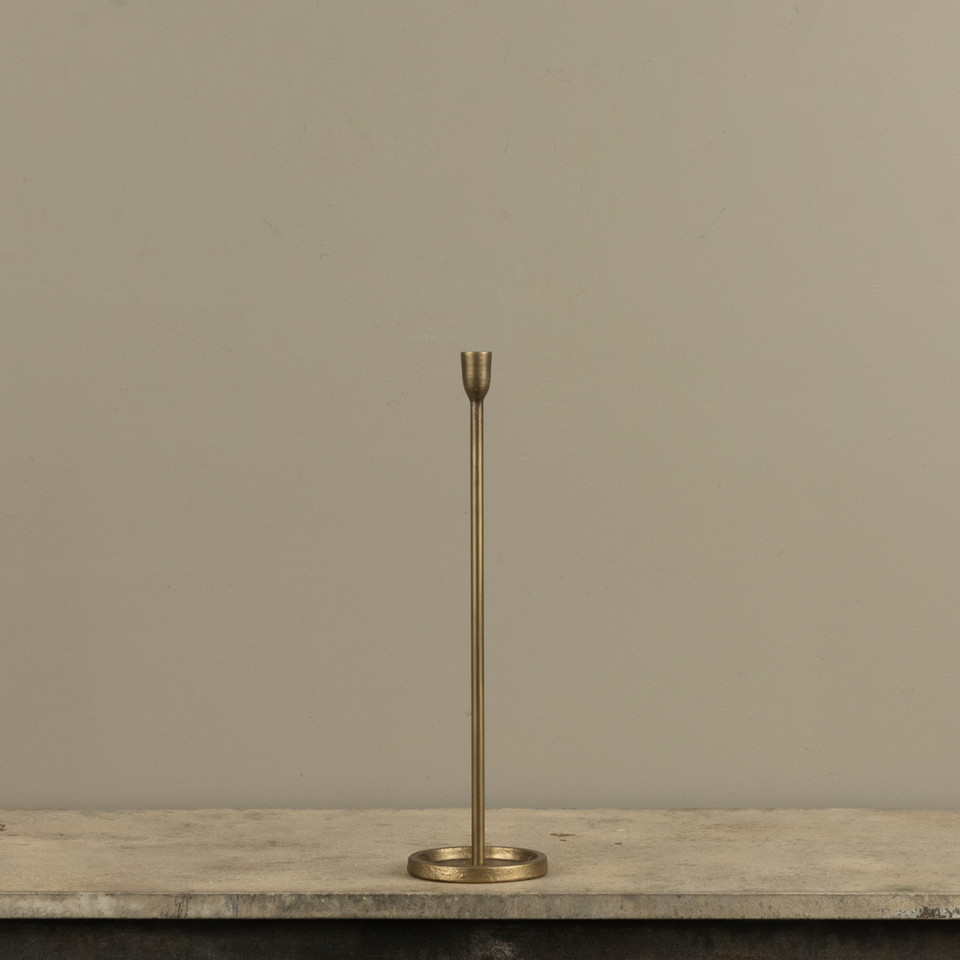 16.25" GOLD NEWTON TAPER CANDLESTICK
