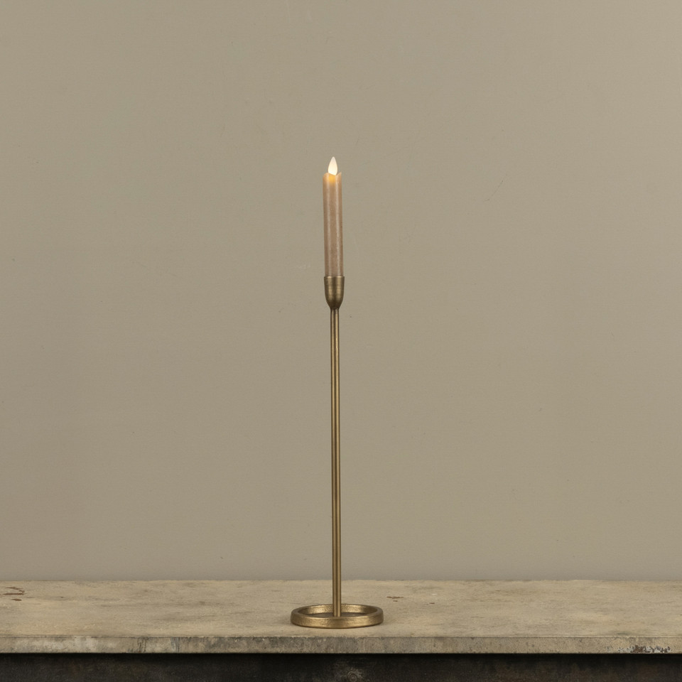 16.25" GOLD NEWTON TAPER CANDLESTICK