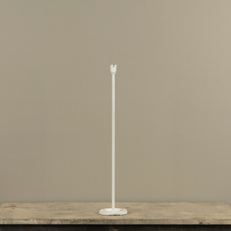 23.25" WHITE NEWTON TAPER CANDLESTICK