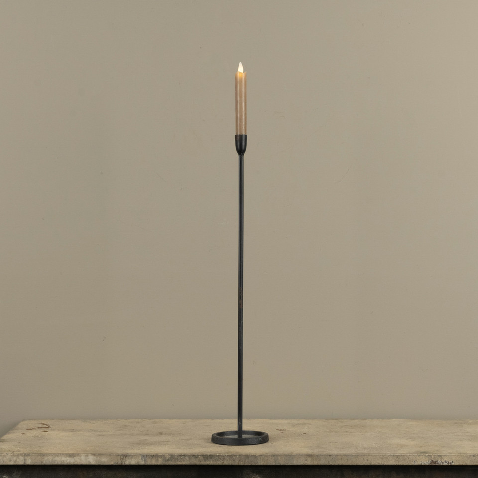 23.25" BLACK NEWTON TAPER CANDLESTICK