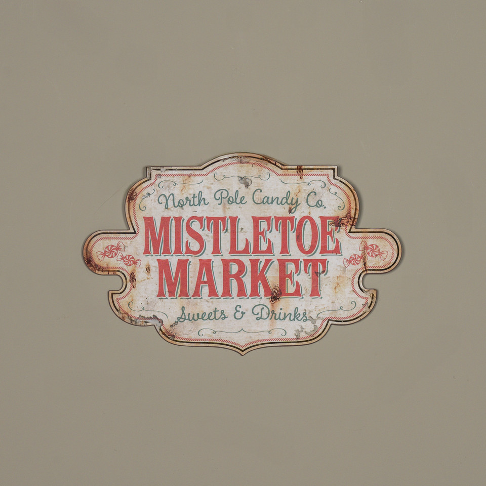 17" MISTLETOE MARKET SIGN