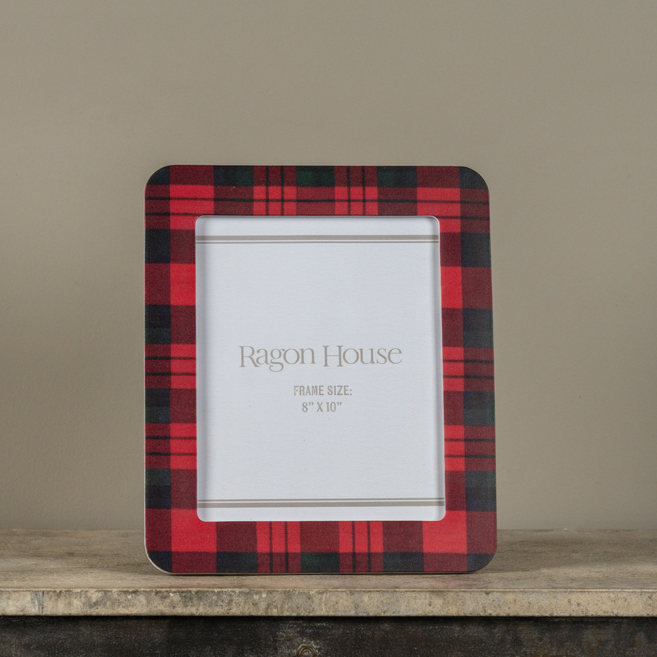 8" X 10" RED GINGHAM PHOTO FRAME