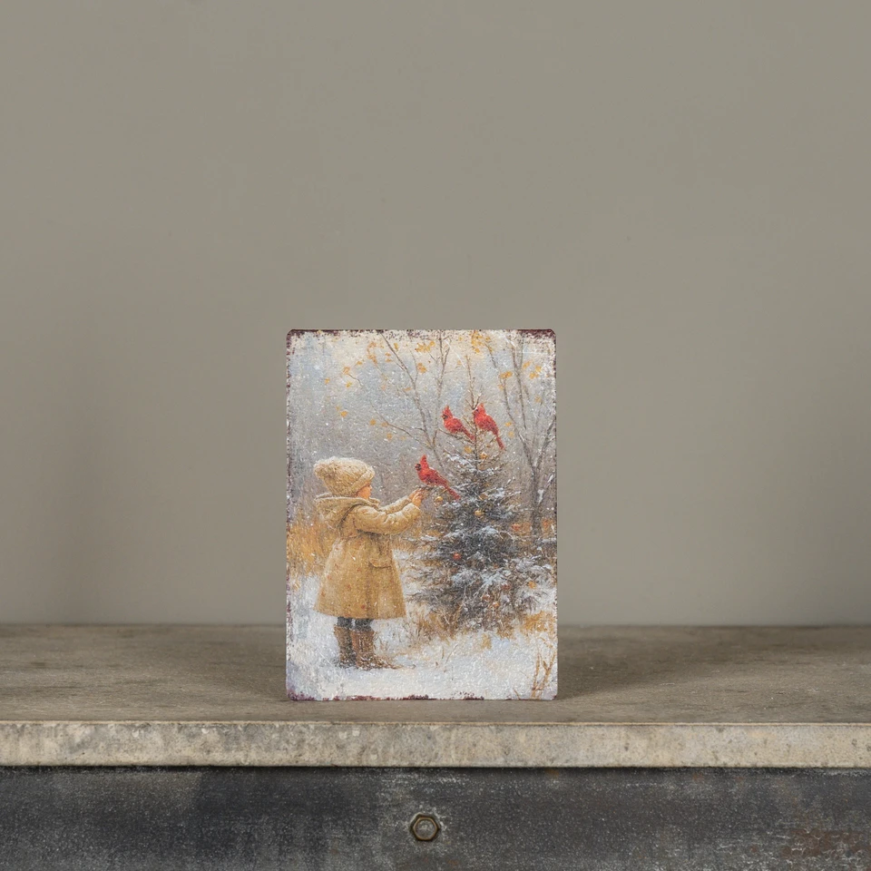 7" FOREST CARDINAL TABLETOP SIGN