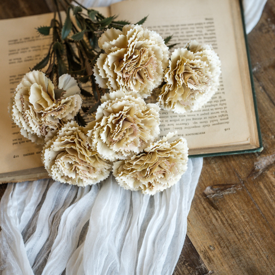 15.75" GOLDEN CARNATION SPRAY