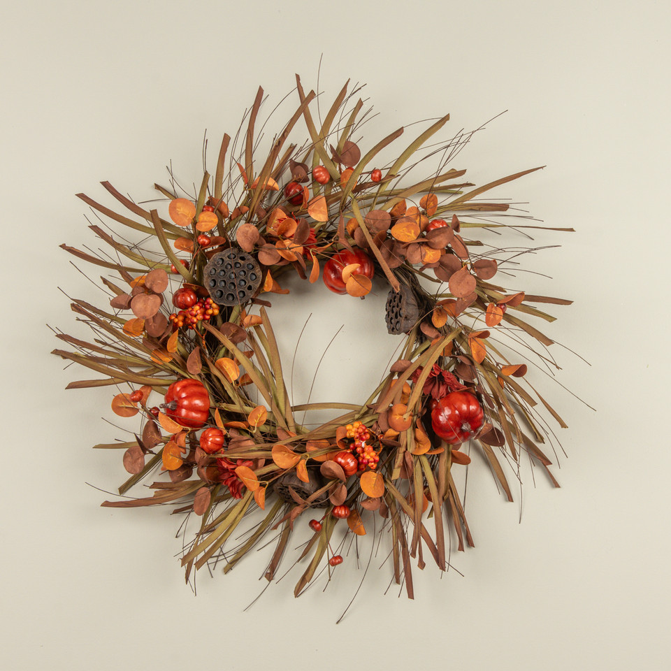 26" MIXED HARVEST WREATH