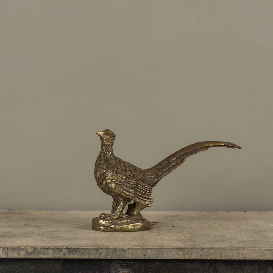 GOLD PHEASANT STATUETTE