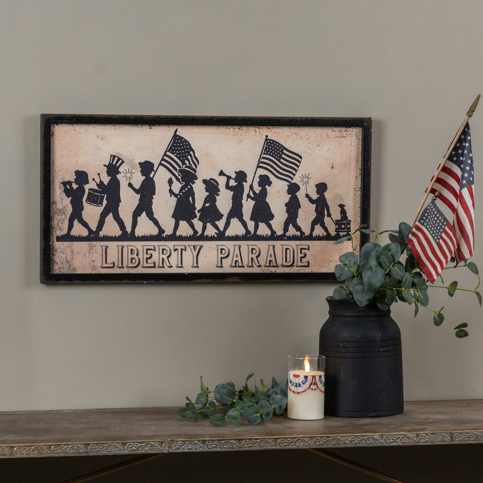 28" LIBERTY PARADE SILHOUETTE SIGN