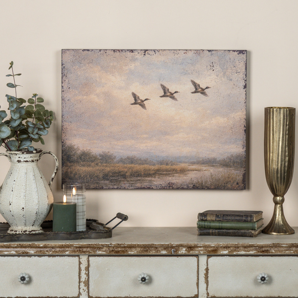 24" SOARING DUCKS PRINT