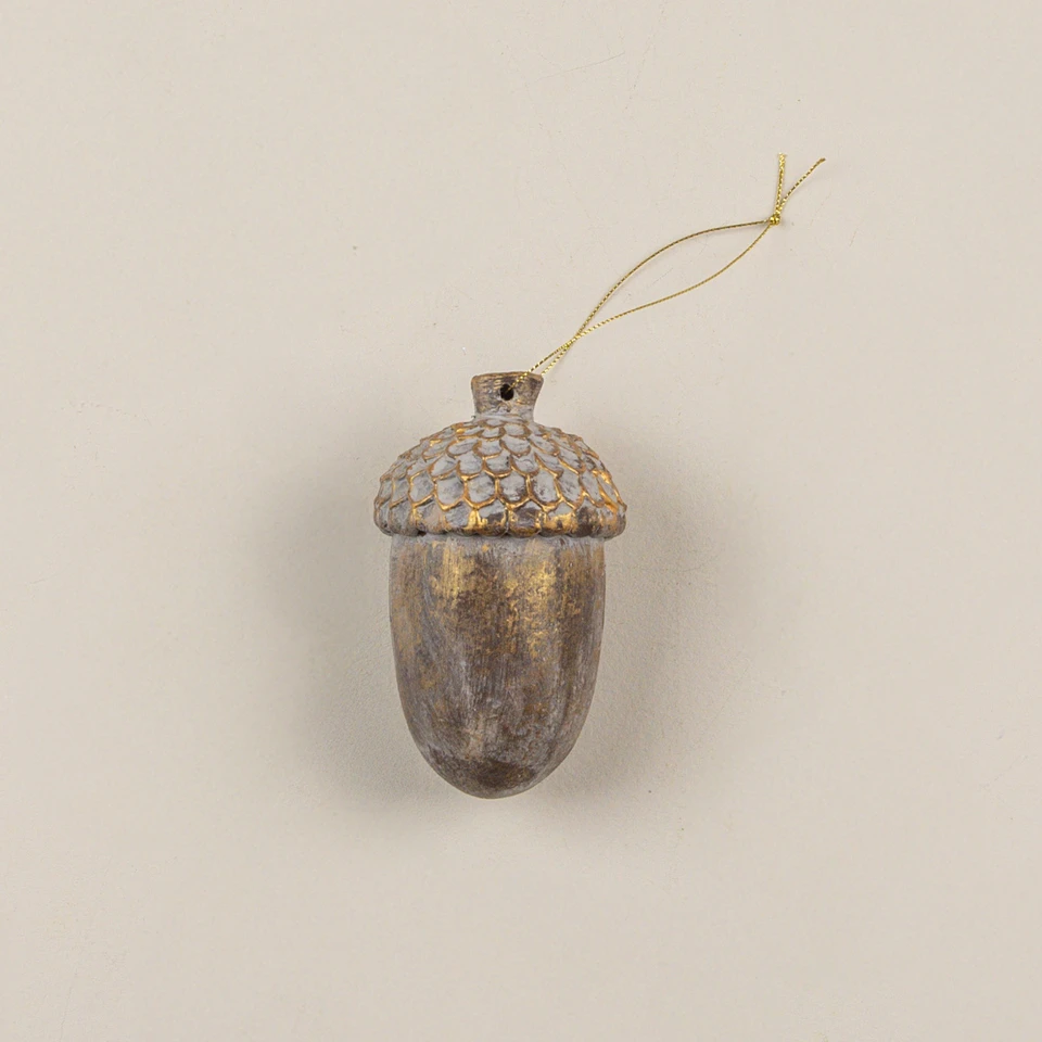 AGED ACORN ORNAMENT