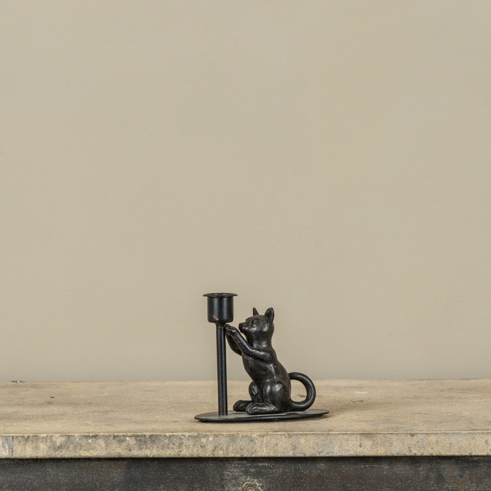 KITTEN TAPER CANDLE HOLDER