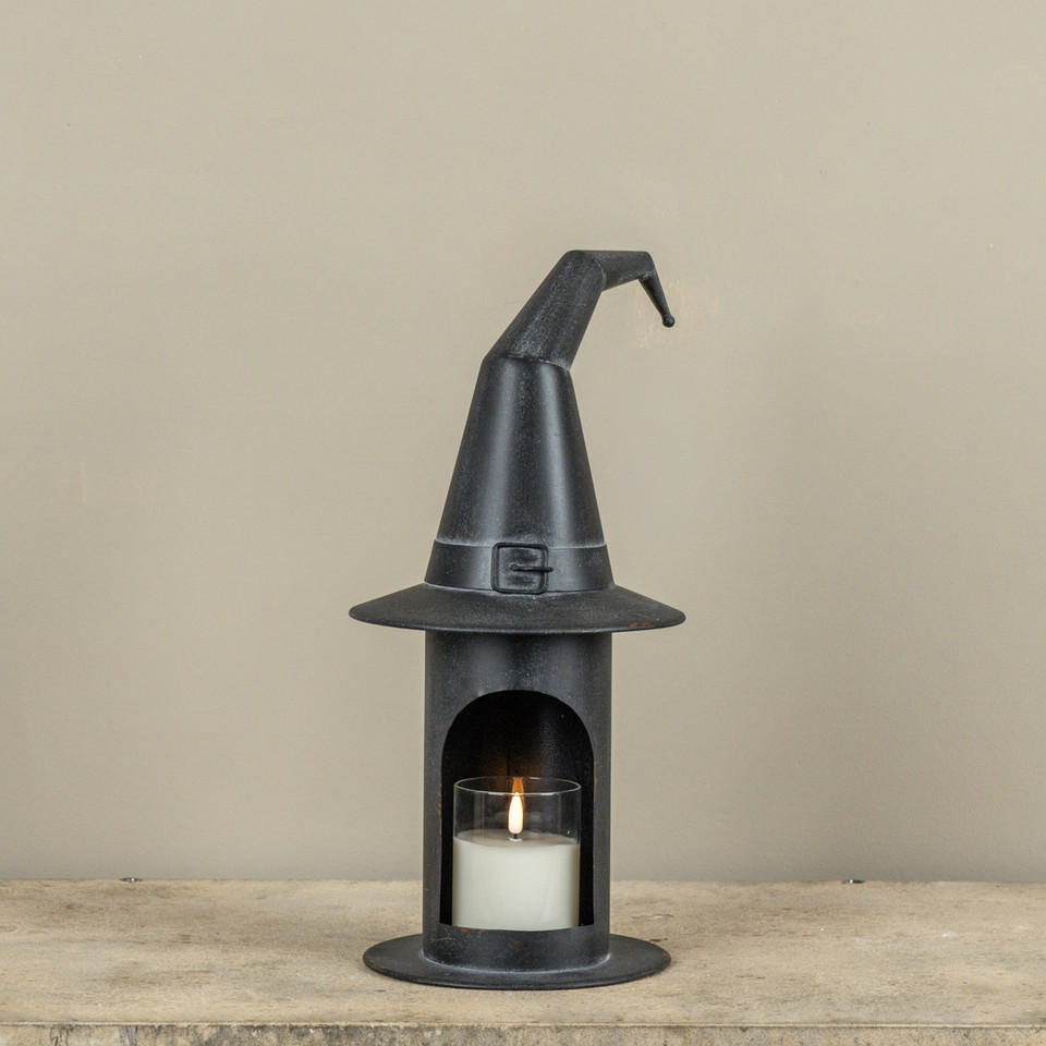 16" WITCH'S HAT PILLAR CANDLE HOLDER