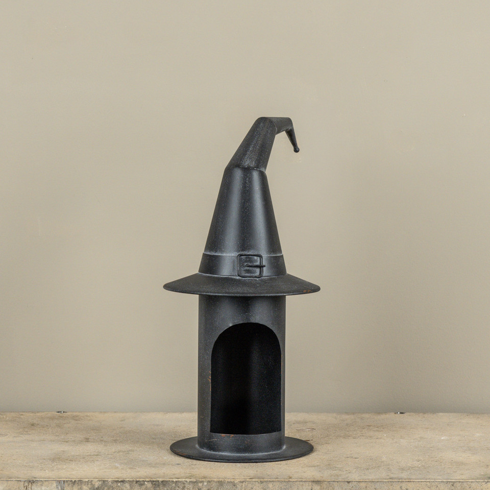 16" WITCH'S HAT PILLAR CANDLE HOLDER