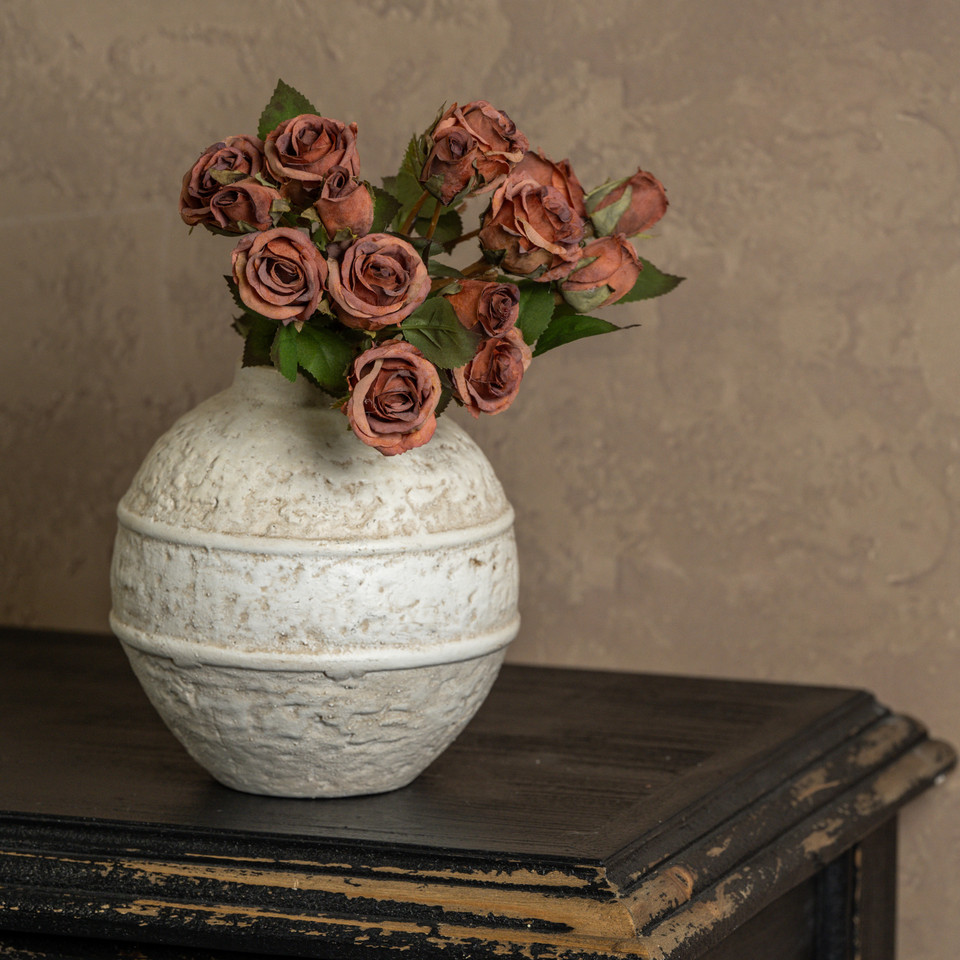 17" SUNSET DRIED MINI ROSE BUNDLE