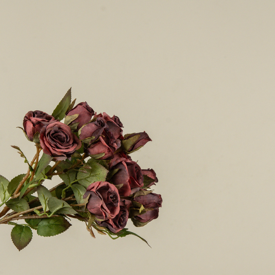 17" MAUVE MINI ROSE BUNDLE