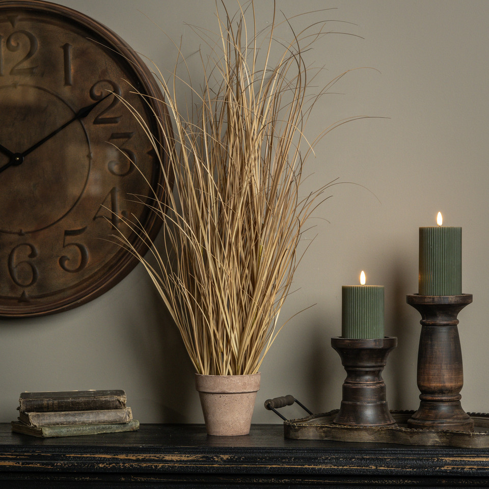 35" TAN GRASS IN POT