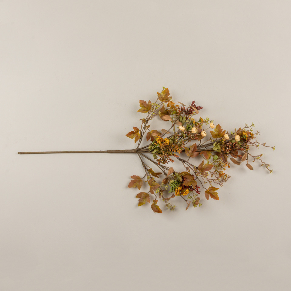 31.5" FALL WILDFLOWER, PUMPKIN & BERRY SPRAY