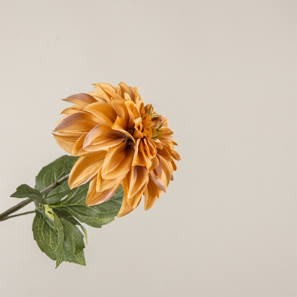 24.5" MUSTARD DAHLIA STEM