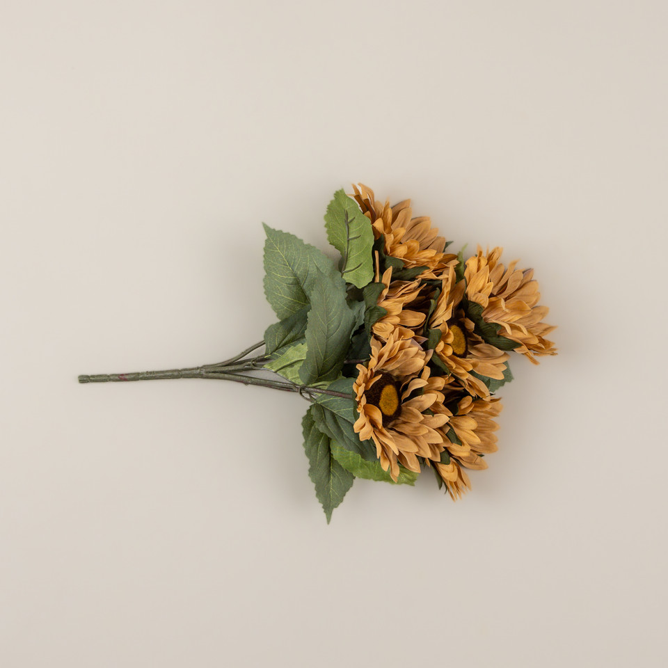 20" TAN SUNFLOWER BUSH