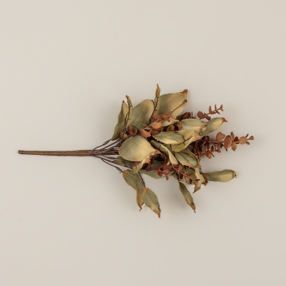 16" BROWN EUCALYPTUS & LAUREL LEAF PICK