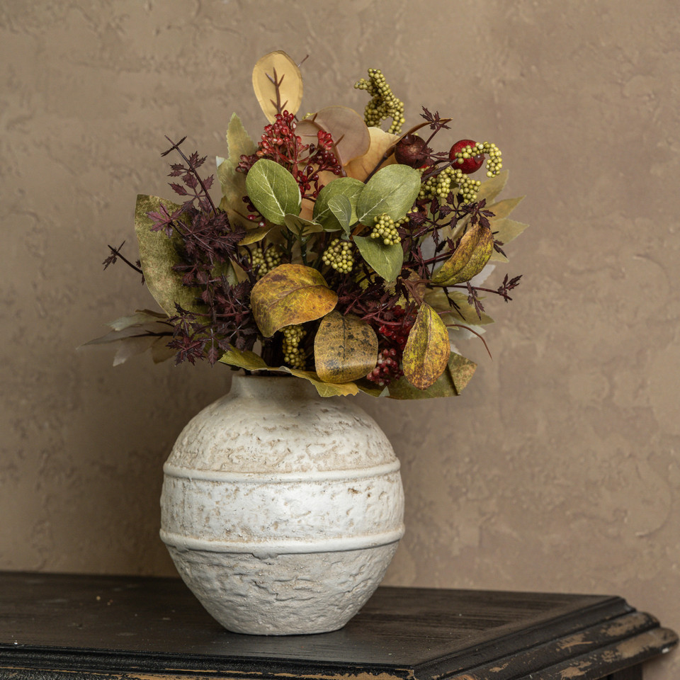 17" MAPLE LEAF, EUCALYPTUS & BERRY BUNDLE