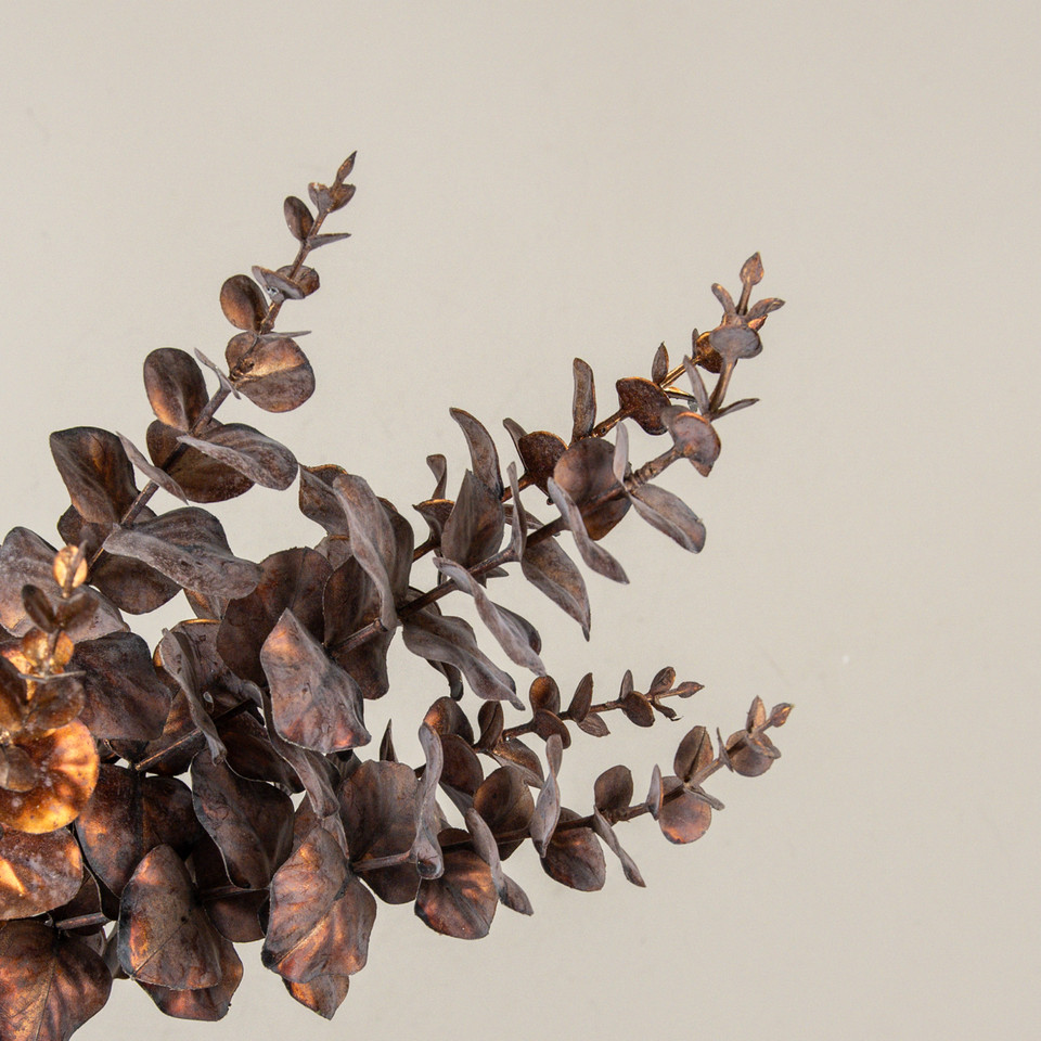 25" METALLIC COPPER EUCALYPTUS BUSH