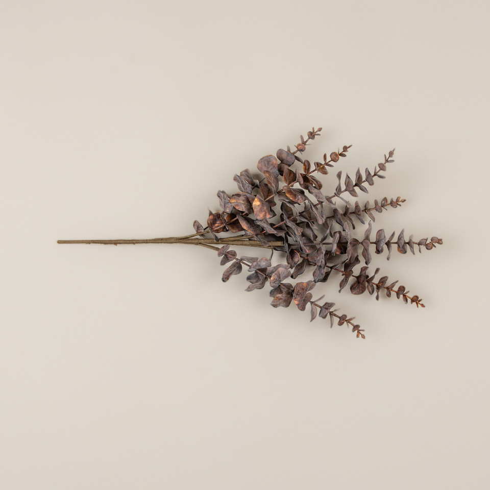 25" METALLIC COPPER EUCALYPTUS BUSH