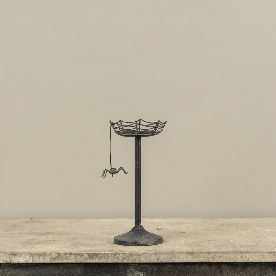 9.5" SPIDER WEB PILLAR CANDLE HOLDER