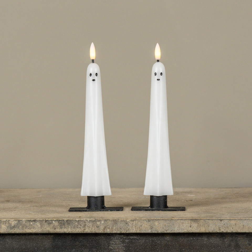 SET/2 GHOST 3D FLAME TAPER CANDLES