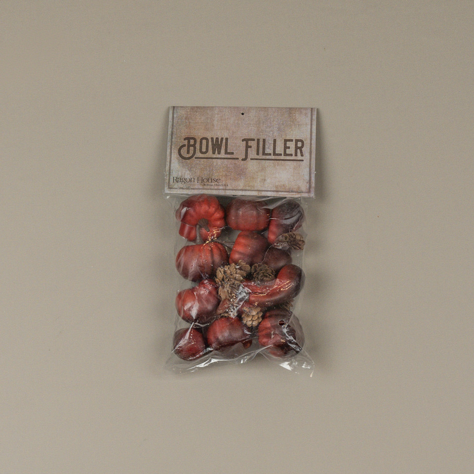 MINI RED PUMPKIN BOWL FILLER