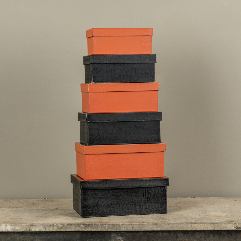 SET/ 6 HALLOWEEN STACKING BOXES