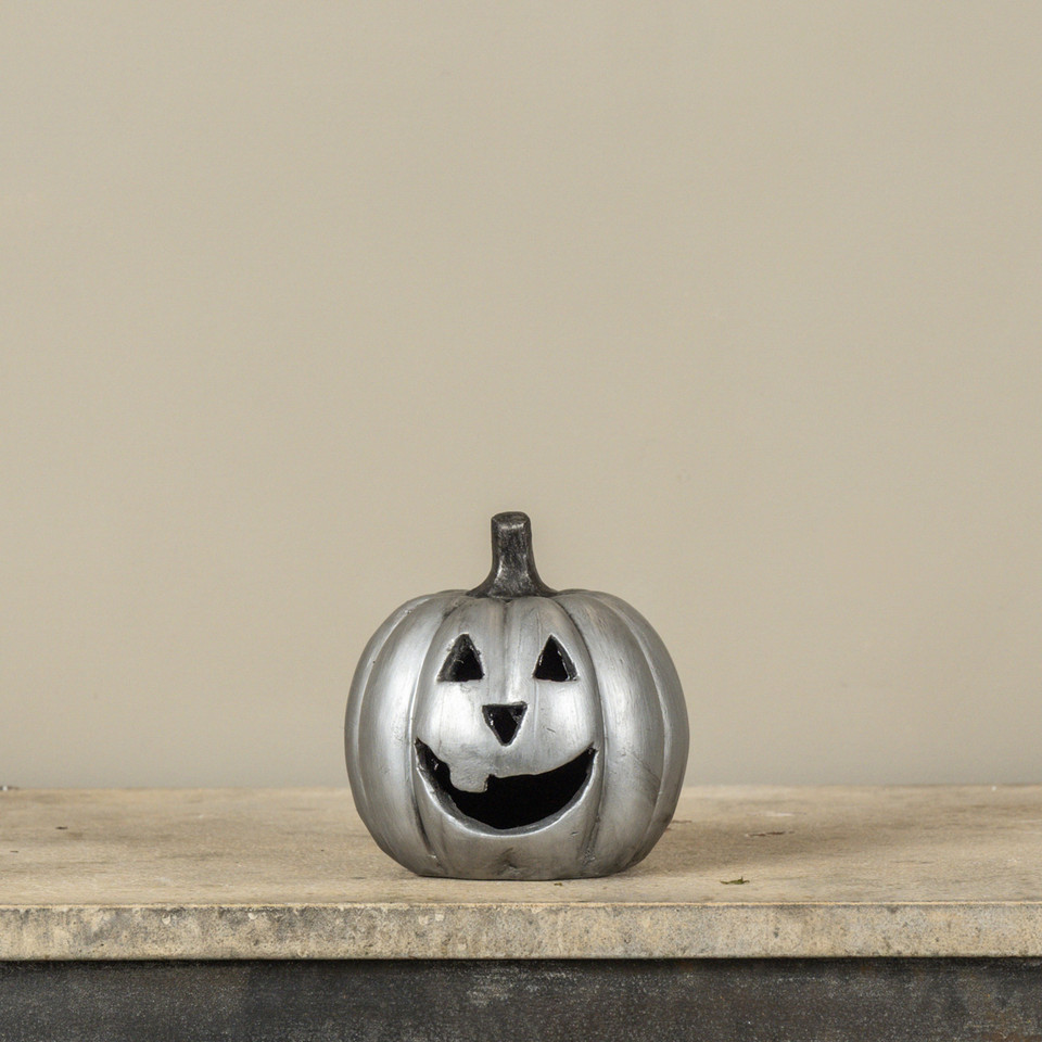 5.5" SILVER BIG MOUTH PUMPKIN