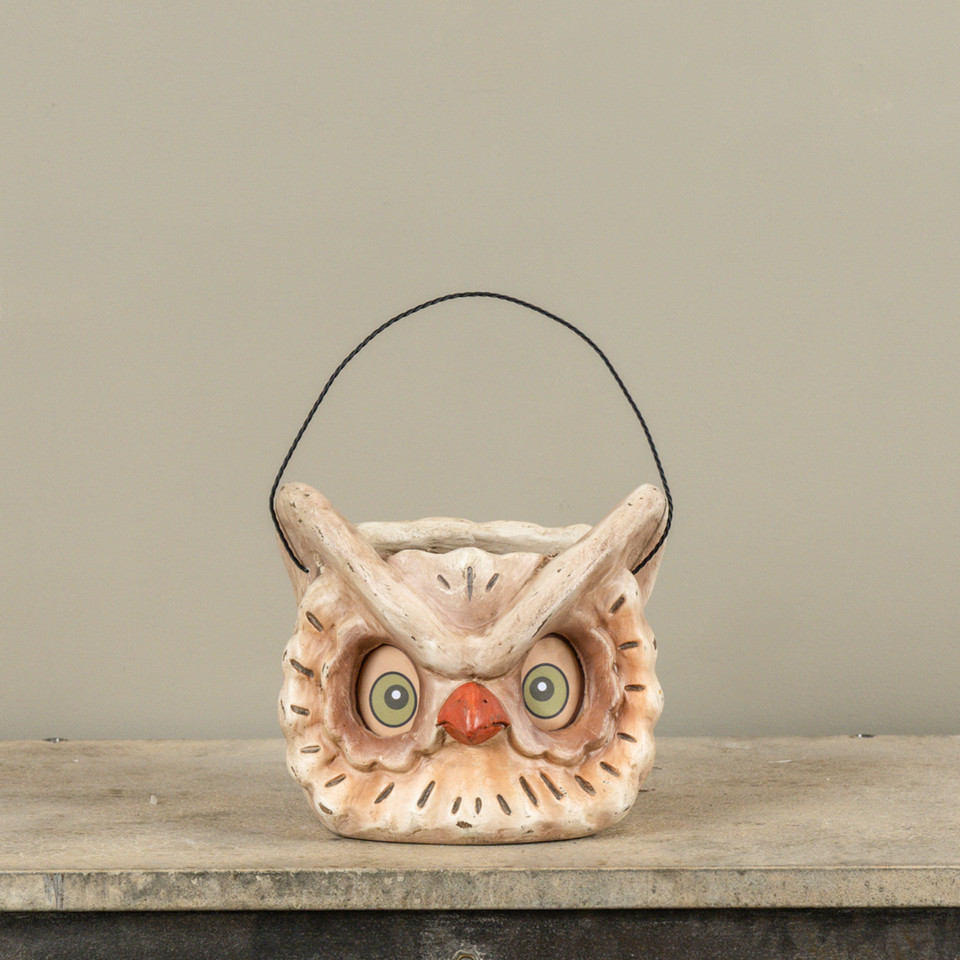 OWL CANDY CONTAINER W/ HANDLE