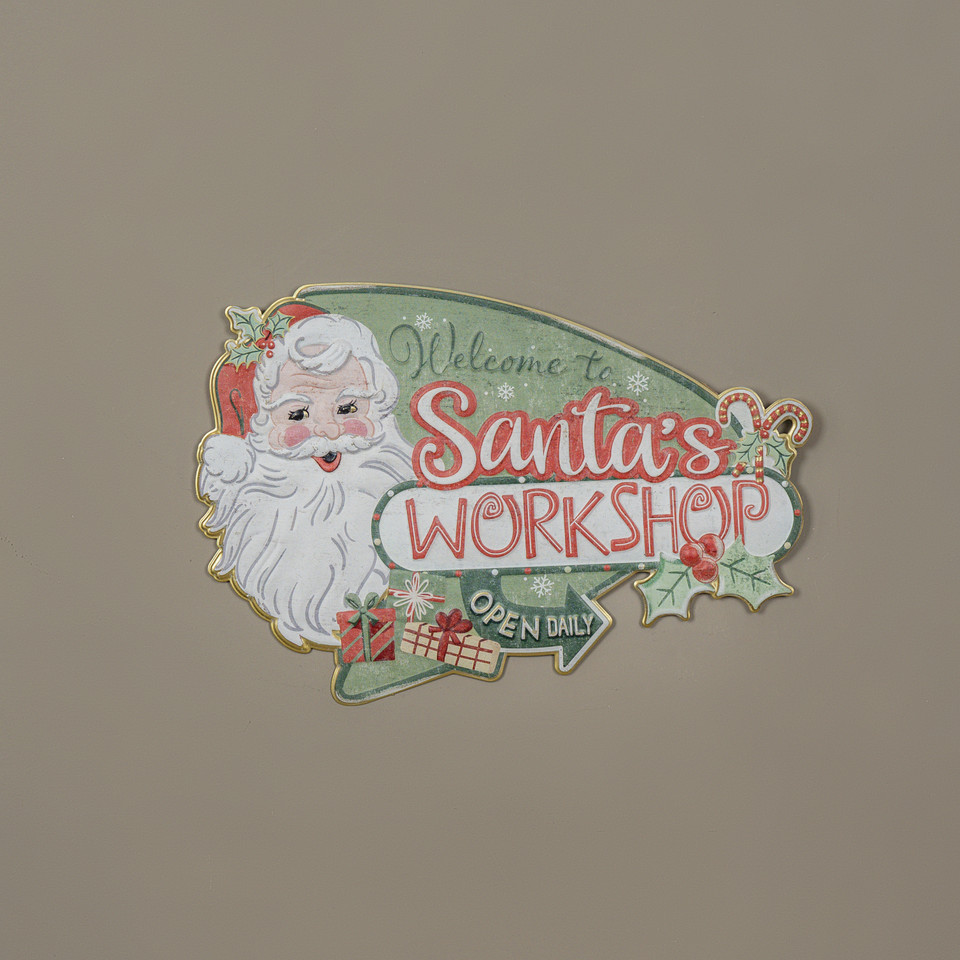 SANTA'S WORKSHOP SIGN