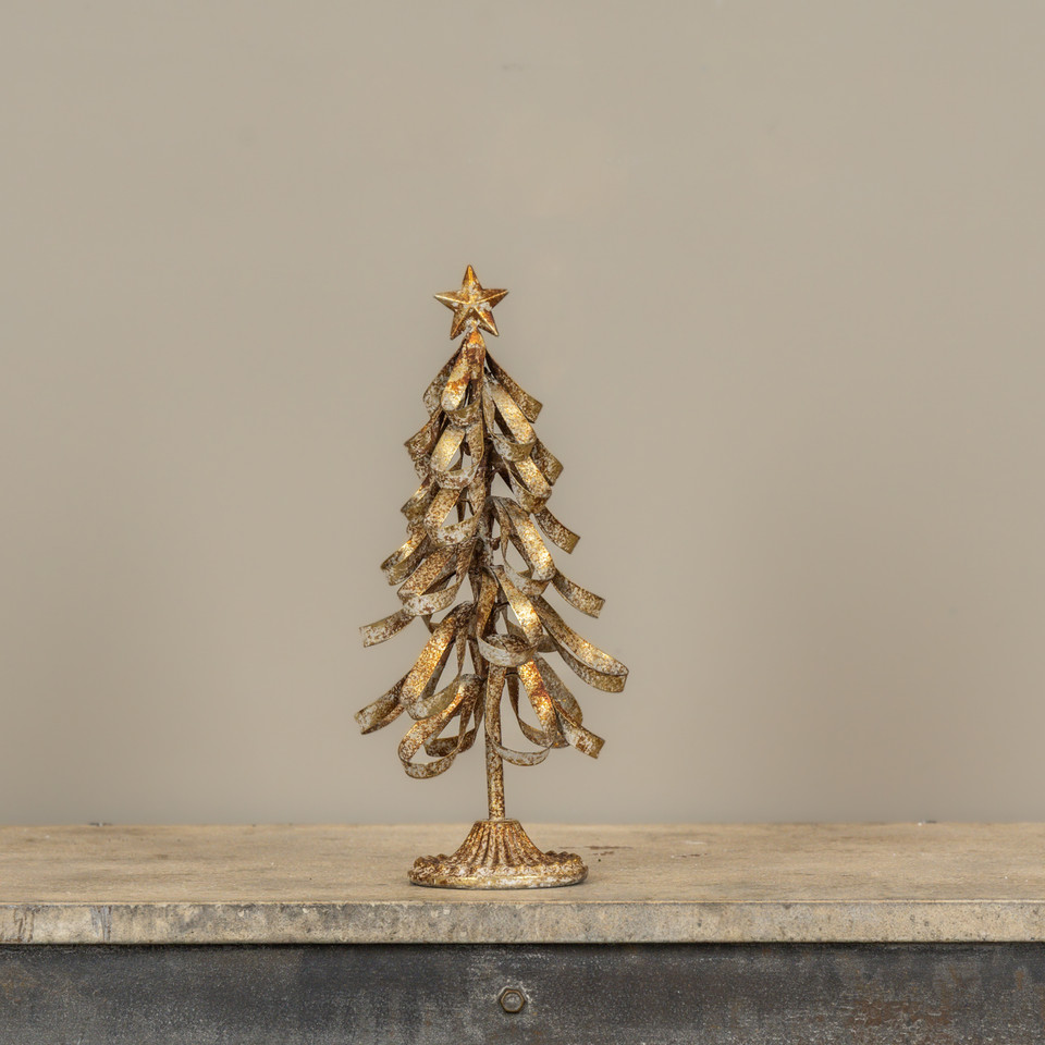 12.75" GOLD CHRISTMAS TREE