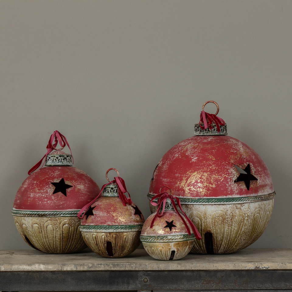 11.25" GOLD, GREEN & RED SLEIGH BELL