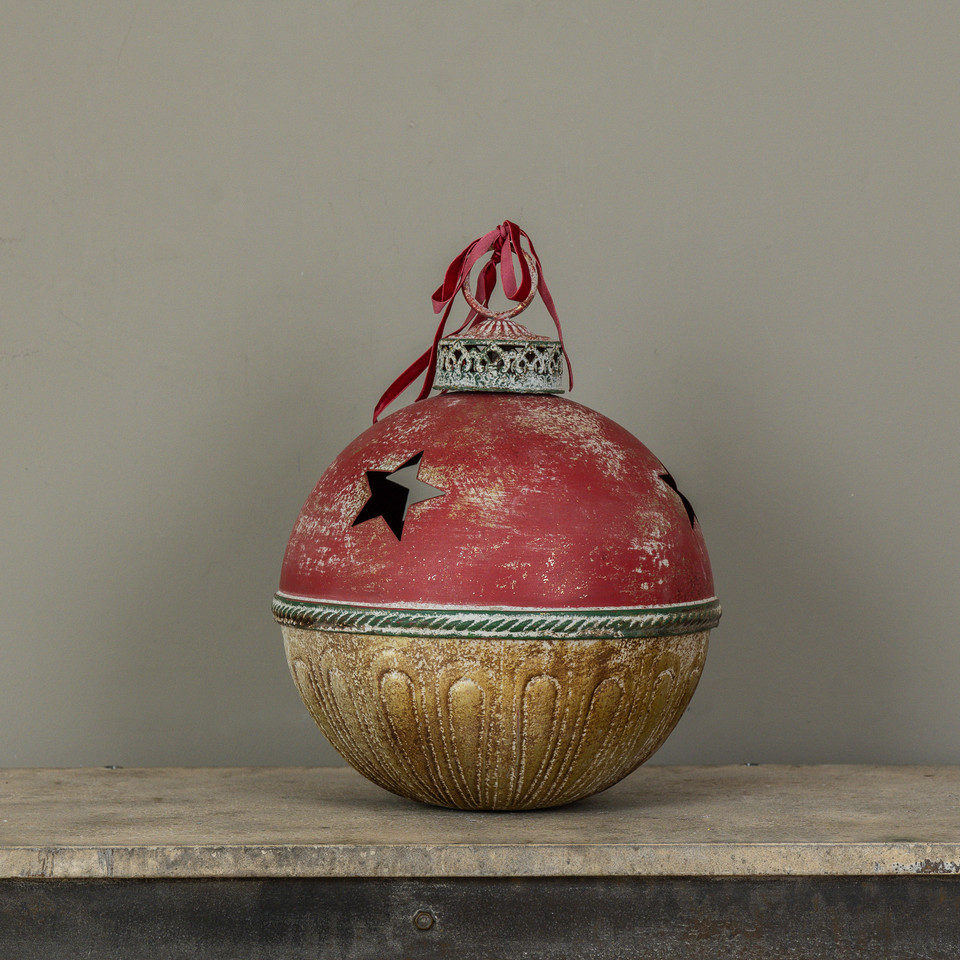 16.75" GOLD, GREEN & RED SLEIGH BELL