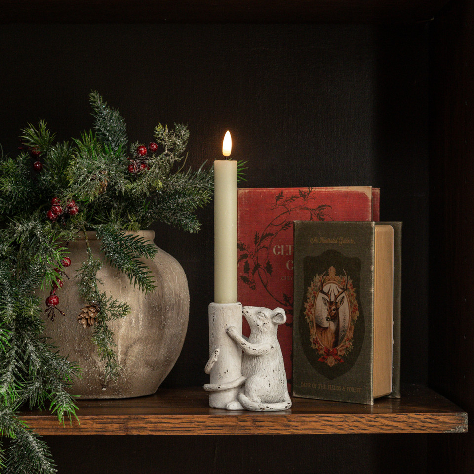4.25" MOUSE TAPER CANDLE HOLDER