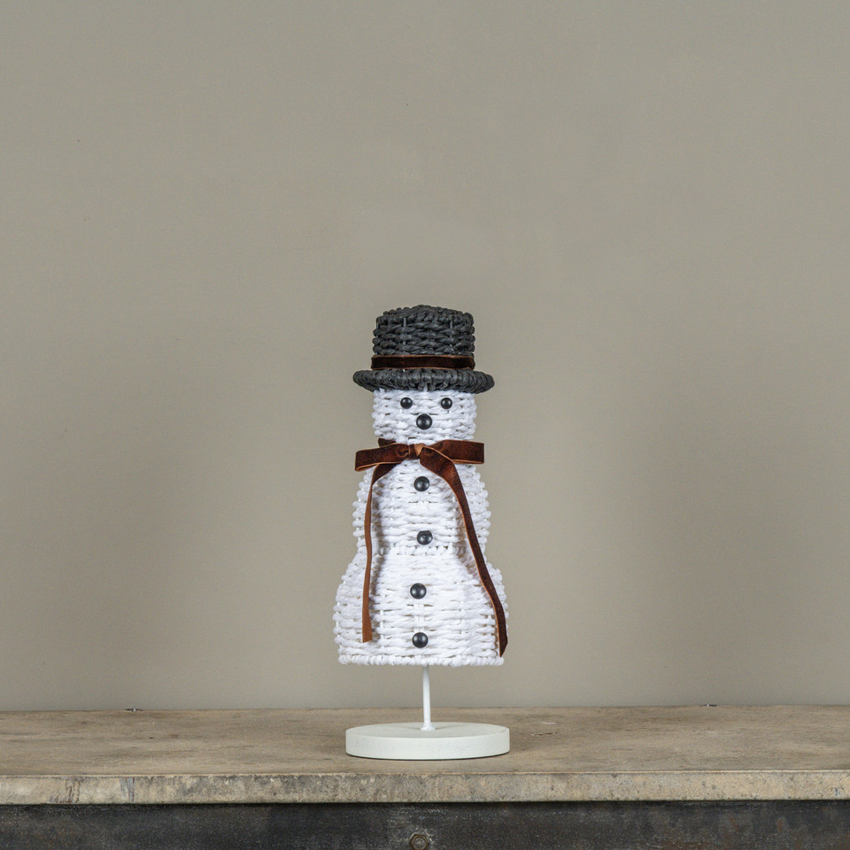 12.5" RATTAN SNOWMAN